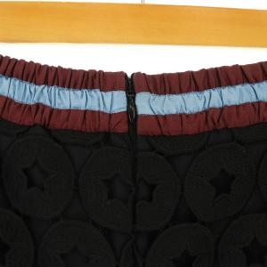 タグ付未使用【N°21 】ヌメロヴェントゥーノ スカート ブラック ピンク 花