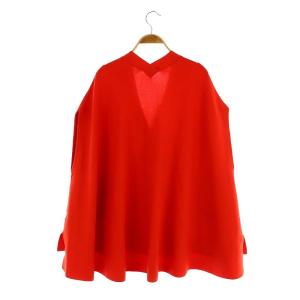 ADORE 23SS ドライストレッチカーディガン ニット フレンチスリーブ 38 赤 レッド