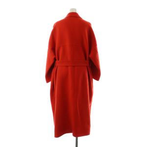 STUNNING LURE ウール ロングコート オーバーサイズ ラップコート ベルト付 2 赤 レッド