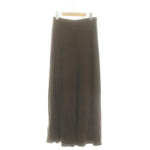 EVERYDAY I LIKE 23AW Cu/R Maxi スカート マーメイドライン ロング 茶 ブラウン /DF OS