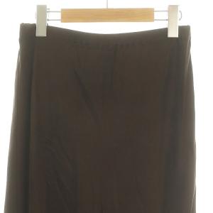 EVERYDAY I LIKE 23AW Cu/R Maxi スカート マーメイドライン ロング 茶 ブラウン /DF OS