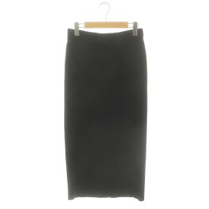 23AW Knit Skirt ニットスカート タイト ロング マキシ丈 38 M 黒 ブラック