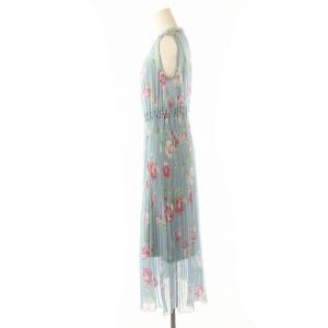 TOCCA 2点サマープリントプリーツ Summer Print Pleatsドレス ワンピース ロング丈 マキシ丈 ノースリーブ インナー付き