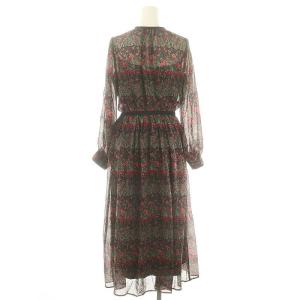 ANAYI 22AW ティアードフラワープリントワンピース 36 マルチカラー