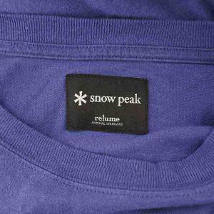 Snow Peak 24AW JOURNAL STANDARD relume別注 RELUME T-SHIRT OP ワンピース カットソー ロング