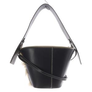 VASIC エコファー ESTA BI COLOR 2way トートバッグ ショルダーバッグ ハンドバッグ 切替 黒