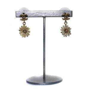 CHANEL ココマーク フラワー ピアス ゴールド色 10P