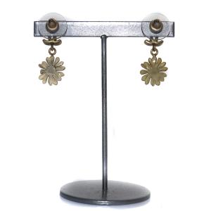 CHANEL ココマーク フラワー ピアス ゴールド色 10P