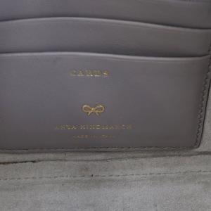 ANYA HINDMARCH Sharing Egg Crossbody Mini 卵 ショルダーバッグ レザー ベージュ /AK25