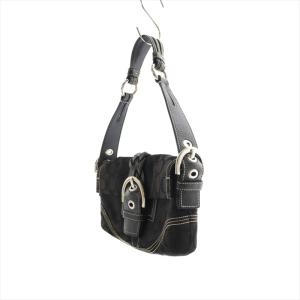 COACH ソーホー ワンショルダーバッグ シグネチャー キャンバス 黒 ブラック 6280 /AS OS