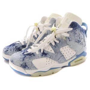 NIKE GS Air Jordan 6 Washed Denim GS スニーカー 23.5cm