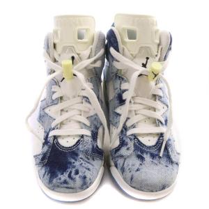 NIKE GS Air Jordan 6 Washed Denim GS スニーカー 23.5cm