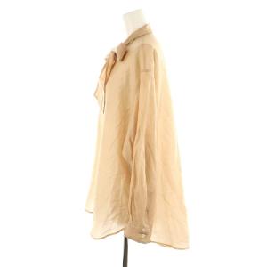 Spick&Span シアーボウタイブラウス シャツ 長袖 前開き F ベージュ