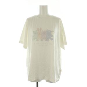 gelato pique セットアップ上下 ぬいぐるみワンポイントTシャツ&ぬいぐるみ柄ショートパンツ 半袖 ルームウェア プリント ONE 白 ホワイト
