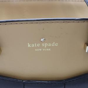 kate spade new york ハンドバッグ バイカラー レザー 茶 ブラウン 黒 ブラック /AK28