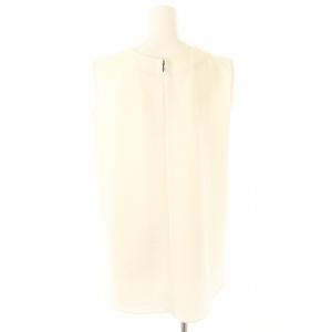 YOKO CHAN YOKOCHAN イレギュラーヘムブラウス ノースリーブ チュニック丈 38 白 ホワイト /MI OS