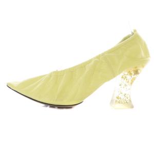 BOTTEGA VENETA Almond ルイヒール パンプス 36 イエロー