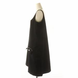 PRADA ポーチ付 Re-Nylon ノースリーブドレス 38 ブラック