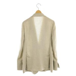 ESTNATION リネンライクダブルブレストジャケット テーラード 38 ベージュ