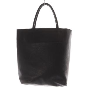 HIROFU チェスタ トートバッグ ハンドバッグ レザー ロゴ 黒 ブラック
