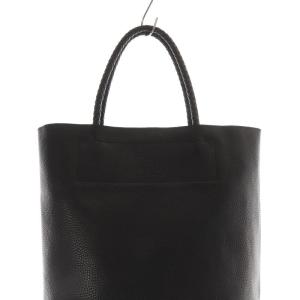 HIROFU チェスタ トートバッグ ハンドバッグ レザー ロゴ 黒 ブラック