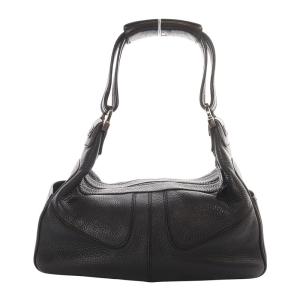 TOD'S ミキー ワンショルダーバッグ ハンドバッグ ワンハンドル レザー 黒 ブラック