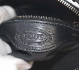 TOD'S ミキー ワンショルダーバッグ ハンドバッグ ワンハンドル レザー 黒 ブラック