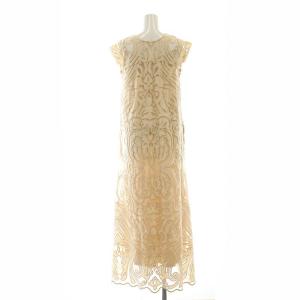 Ameri VINTAGE 24SS メディ2WAYバロックリーフレースドレス MEDI 2WAY BAROQUE LEAF LACE DRESS ワンピース