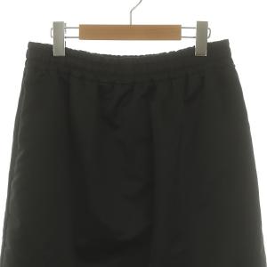 MONCLER GONNA サテンスカート ギャザースカート ロング 国内正規 42 黒 ブラック /ES OS SH