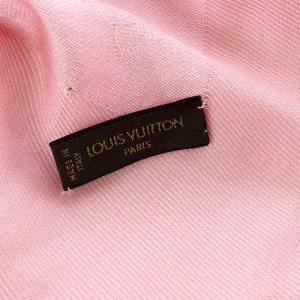 LOUIS VUITTON ストール モノグラム ピンク