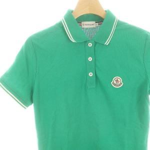 MONCLER MAGLIA POLO MANICA CORTA 半袖 ポロシャツ S 緑 グリーン /DF OS