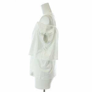 HYKE 24SS DOUBLE SHOULDER Tシャツ カットソー ノースリーブ S 白 ホワイト /AT