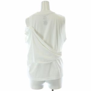 HYKE 24SS DOUBLE SHOULDER Tシャツ カットソー ノースリーブ S 白 ホワイト /AT