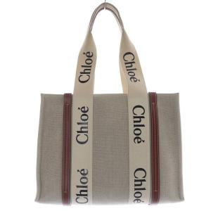 Chloe ミディアム ウッディトートバッグ べージュ
