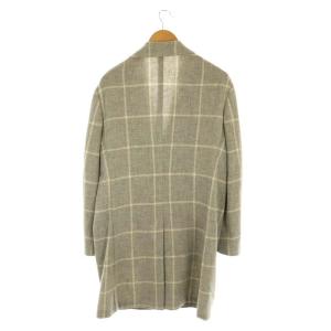 RING JACKET RINGJACKET リングジャケット チェスターコート スプリングコート ロング ウィンドウペン ウール 46 グレー アイボリー /ES OS