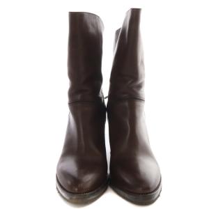 SARTORE ショートブーツ レザー インヒール 36 23cm 茶色 ブラウン /SR39 SH