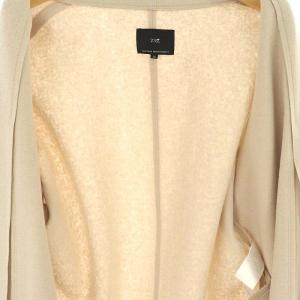 23区 23AW コンプレストパイル コーディガン アウター フロントオープン ウール ベージュ 38 M