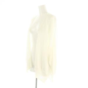 UNITED ARROWS ペーパーガウン カーディガン ニット 長袖 メッシュ オフホワイト /DO OS