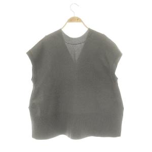 UNITED ARROWS ミニマル2WAYフレンチスリーブカーディガン ニット Vネック グレー