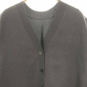 UNITED ARROWS ミニマル2WAYフレンチスリーブカーディガン ニット Vネック グレー