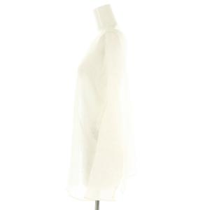 Spick&Span 24SS メッシュリネンルーズプルオーバー シアートップス 長袖 麻 白 ホワイト /KO OS