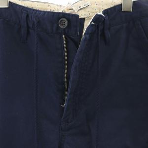 nonnative DWELLER ANKLE CUT PANTS ヘリンボーンパンツ テーパード ジッパーフライ 0 紺 ネイビー