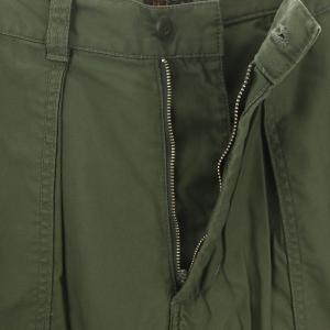 BEAMS+ ベイカーパンツ ワーパンツ バックサテン コットン S カーキ /AQ OS