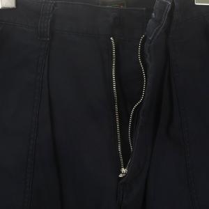 BEAMS+ ベイカーパンツ ワーク バックサテン S 紺 ネイビー /AQ OS