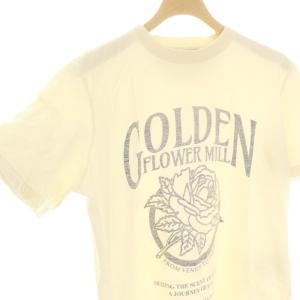 GOLDEN GOOSE 24SS FLOWER MILL PRINT T-SH Tシャツ 半袖 AP STUDIO取り扱い アイボリー