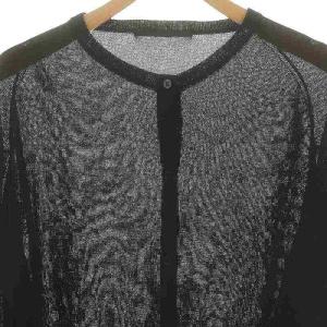 AP STUDIO 23AW Black Glitter Cardigan カーディガン 長袖 シアー ラメ 黒 ブラック
