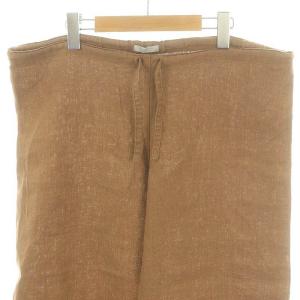 fog linen work リネンパンツ ストレート 麻 茶 ブラウン