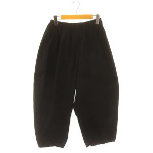 バルキーシーチング厚手 ギャザーパンツ イージー ワイド F 紺 ネイビー /HK OS