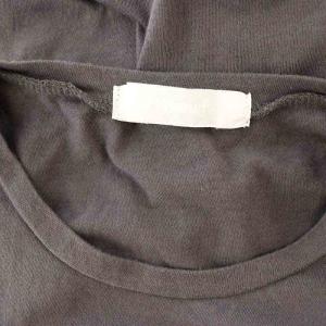 homspun ロングスリーブタックワンピース ロング 長袖 カットソー オーバーサイズ コットン F グレー /MY