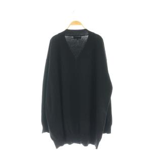 MADISONBLUE ビッグカーディガン 長袖 ニット Vネック 0 S 黒 ブラック